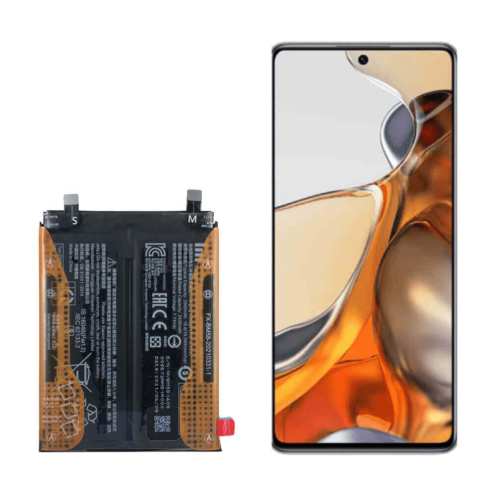 باتری شیائومی note 11 T pro BM58  اصلی ۱۰۰٪با یک سال گارانتی