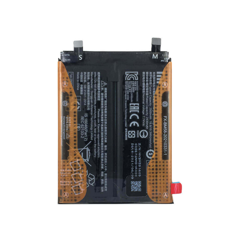 باتری شیائومی note 11 T pro BM58 اصلی ۱۰۰٪با یک سال گارانتی