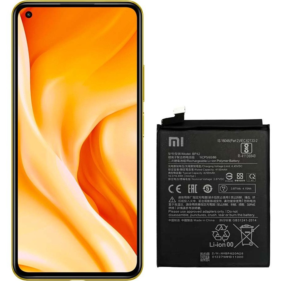 باتری شیائومی mi 11 lite BP42  اصلی ۱۰۰٪با یک سال گارانتی